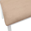 Spisestole 2 pcs Hvid 50 x 52,5 x 91 cm Massiv Gummitræ
