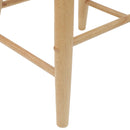 Spisestole 2 pcs Naturfarvet 46 x 37 x 63 cm Massiv Gummitræ