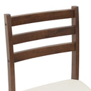 Spisestole 2 pcs Lys Brun 40 x 47,5 x 99,5 cm Massiv Gummitræ