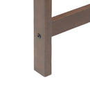 Spisestole 2 pcs Lys Brun 40 x 47,5 x 99,5 cm Massiv Gummitræ