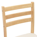 Spisestole 2 pcs Naturfarvet 40 x 47,5 x 99,5 cm