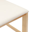 Spisestole 2 pcs Naturfarvet 40 x 47,5 x 99,5 cm