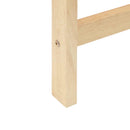Spisestole 2 pcs Naturfarvet 40 x 47,5 x 99,5 cm