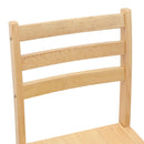 Spisestole 2 pcs Naturfarvet 40 x 47,5 x 99,5 cm