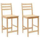 Spisestole 2 pcs Naturfarvet 40 x 47,5 x 99,5 cm