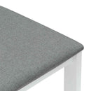 Spisestole 2 pcs Hvid 40 x 47,5 x 99,5 cm Massiv Gummitræ