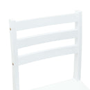 Spisestole 2 pcs Hvid 40 x 47,5 x 99,5 cm Massiv Gummitræ