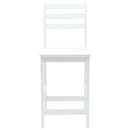 Spisestole 2 pcs Hvid 40 x 47,5 x 99,5 cm Massiv Gummitræ
