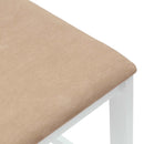 Spisestole 2 pcs Hvid 40 x 47,5 x 99,5 cm Massiv Gummitræ