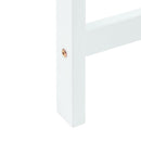 Spisestole 2 pcs Hvid 40 x 47,5 x 99,5 cm Massiv Gummitræ