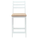 Spisestole 2 pcs Hvid 40 x 47,5 x 99,5 cm Massiv Gummitræ