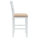 Spisestole 2 pcs Hvid 40 x 47,5 x 99,5 cm Massiv Gummitræ