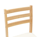 Spisestole 2 pcs Naturfarvet 40 x 47,5 x 99,5 cm