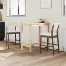 Spisestole 2 pcs Lys Brun 48 x 49 x 95 cm Massiv Gummitræ