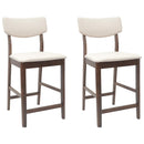 Spisestole 2 pcs Lys Brun 48 x 49 x 95 cm Massiv Gummitræ