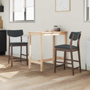 Spisestole 2 pcs Lys Brun 48 x 49 x 95 cm Massiv Gummitræ