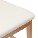 Spisestole 2 pcs Naturfarvet 48 x 49 x 95 cm Massiv Gummitræ