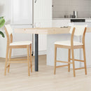 Spisestole 2 pcs Naturfarvet 48 x 49 x 95 cm Massiv Gummitræ