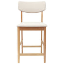 Spisestole 2 pcs Naturfarvet 48 x 49 x 95 cm Massiv Gummitræ