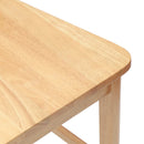 Spisestole 2 pcs Naturfarvet 48 x 49 x 95 cm Massiv Gummitræ