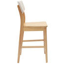 Spisestole 2 pcs Naturfarvet 48 x 49 x 95 cm Massiv Gummitræ