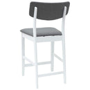 Spisestole 2 pcs Hvid 48 x 49 x 95 cm Massiv Gummitræ