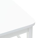 Spisestole 2 pcs Hvid 48 x 49 x 95 cm Massiv Gummitræ