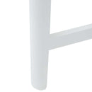 Spisestole 2 pcs Hvid 48 x 49 x 95 cm Massiv Gummitræ