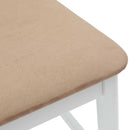 Spisestole 2 pcs Hvid 48 x 49 x 95 cm Massiv Gummitræ