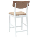 Spisestole 2 pcs Hvid 48 x 49 x 95 cm Massiv Gummitræ