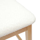 Spisestole 2 pcs Naturfarvet 48 x 49 x 95 cm Massiv Gummitræ