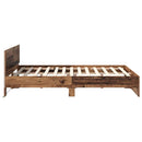 Sengestel Gammelt træ 140 x 190 cm Konstrueret træ