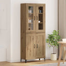 Highboard Artisan Egetræ 69,5 x 34 x 180 cm Konstrueret træ