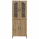 Highboard Artisan Egetræ 69,5 x 34 x 180 cm Konstrueret træ