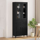 Highboard Sort eg 69,5 x 34 x 180 cm Konstrueret træ