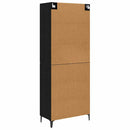 Highboard Sort eg 69,5 x 34 x 180 cm Konstrueret træ