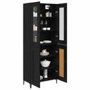 Highboard Sort eg 69,5 x 34 x 180 cm Konstrueret træ