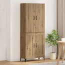 Highboard Artisan Egetræ 69,5 x 34 x 180 cm Konstrueret træ