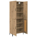 Highboard Artisan Egetræ 69,5 x 34 x 180 cm Konstrueret træ