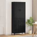Highboard Sort eg 69,5 x 34 x 180 cm Konstrueret træ