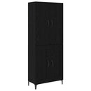 Highboard Sort eg 69,5 x 34 x 180 cm Konstrueret træ