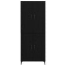 Highboard Sort eg 69,5 x 34 x 180 cm Konstrueret træ