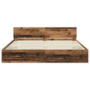 Sengestel Gammelt træ 200 x 200 cm Konstrueret træ
