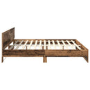 Sengestel Gammelt træ 200 x 200 cm Konstrueret træ
