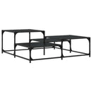 Sofabord Sort eg 107 x 107 x 40 cm Konstrueret træ