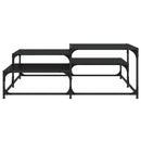 Sofabord Sort eg 107 x 107 x 40 cm Konstrueret træ
