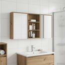 Badeværelsesskabsæt 3 stk. 126 x 16 x 62.5 cm Konstrueret træ