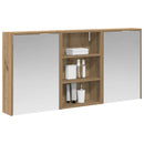 Badeværelsesskabsæt 3 stk. 126 x 16 x 62.5 cm Konstrueret træ