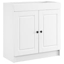 Badeværelsesmøbel sæt Hvid 56 x 37,5 x 81 cm Konstrueret træ