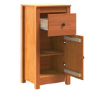 Sideboard Voks brun 39 x 34,5 x 80 cm Massiv fyrretræ